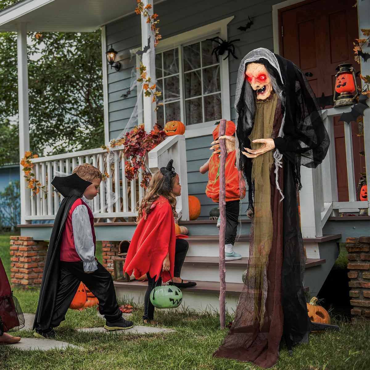 Lucktree 5FT Halloween Animated Standing Witch