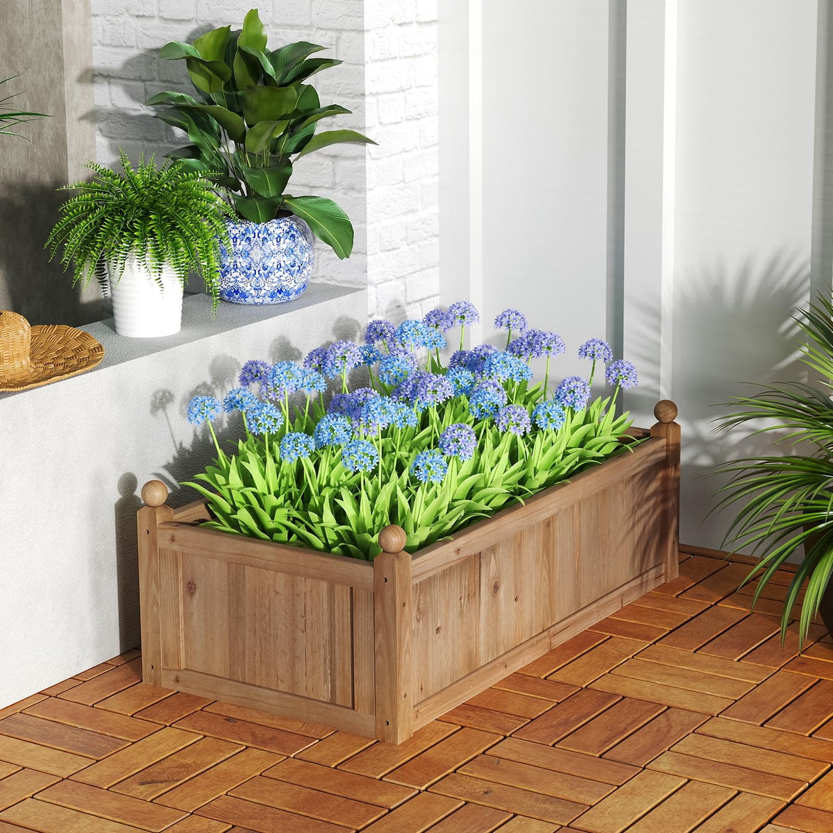 Lucktree Wood Raised Garden Bed