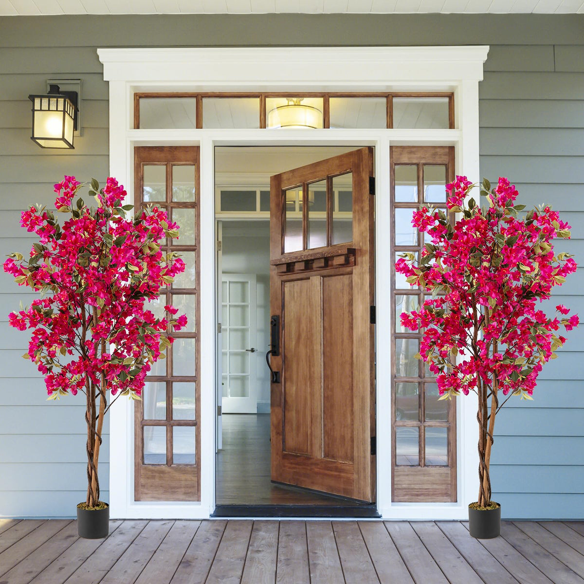 Lucktree 6 FT Bougainvillea Artificial Tree Artificial Plants for Indoor Decor