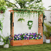 Lucktree Raised Garden Bed with Trellis and Hanging Roof