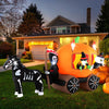 Lucktree 10.2 FT Long Halloween Inflatable Carriage