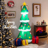 Lucktree 6 FT Inflatable Christmas Tree, Blow up Christmas Tree with 3 Gift Boxes, Self Inflating X-mas Tree with LED Lights