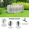 Lucktree Mini Portable Greenhouse - for Raised Garden Bed, 47.5”x 21.5”x 24” Green House with PE Cover Zipper Door