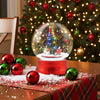 Lucktree 5 Ft Christmas Snow Globe Lantern | Musical Snowy Globe Street Lamp