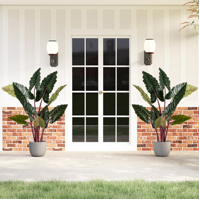 Lucktree 63" Tall Fake Pre-Potted Plant w/ 11 Faux Leaves & Bendable Stems