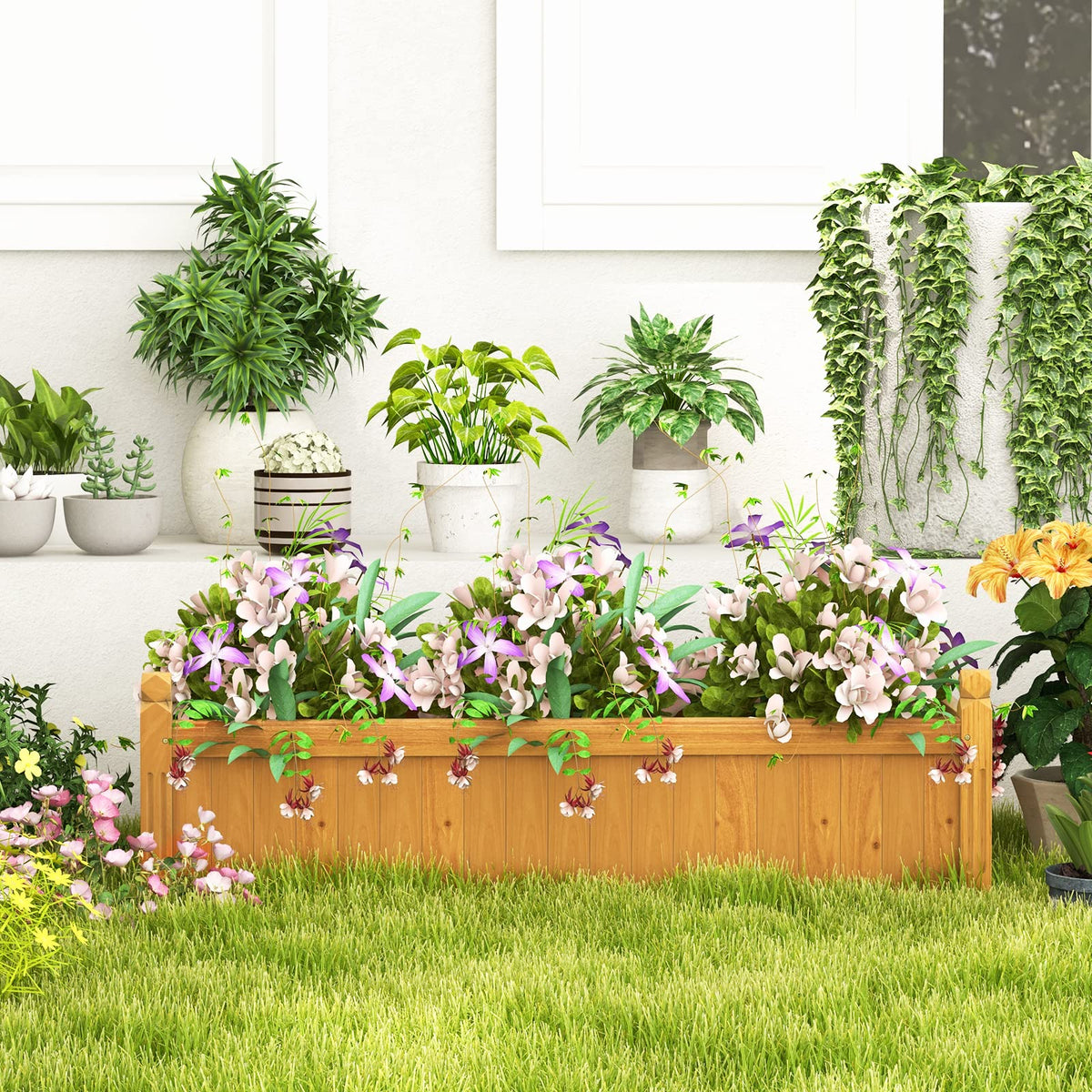 Lucktree 2 Pcs Raised Garden Bed