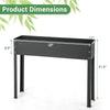 Lucktree Raised Garden Bed, Metal Planter Box with Legs, Drain Hole, Outdoor Indoor Elevated Garden Box