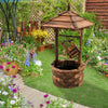 Lucktree Outdoor Wishing Well Water Fountain, 22.5" x 22.5" x 48.5"