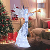 Lucktree 5 FT Lighted Trumpeting Angel, Light-up Christmas Angel with LED Lights