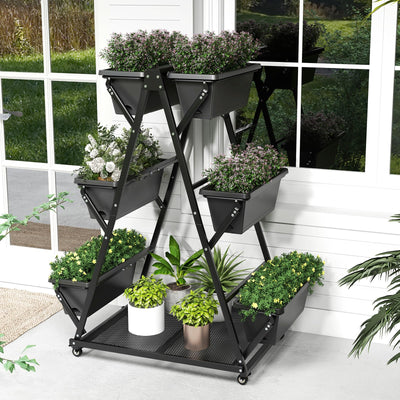 Lucktree 6-Tier Rolling Raised Garden Bed