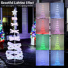 Lucktree 7 FT Lighted Spiral Christmas Tree