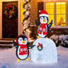 Lucktree Lighted Christmas Penguins & Igloo Decorations