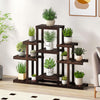 Lucktree Plant Stand Indoor & Outdoor 6 Tier Wood Flower Pot Stand for Multiple Plants