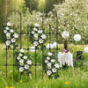 Lucktree Outdoor Garden Trellis for for Climbing Plants, 73” Tall Trellis w/Rustproof PE Coated Metal Pipes