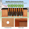Lucktree Outdoor Raised Garden Bed Set of 1/2 (40” x 13” x 12”)