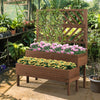 Lucktree Raised Garden Bed with Trellis