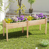 73"x23"x30" Elevated Wood Planter Box with Legs