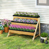 Lucktree 3-Tier Vertical Raised Garden Bed Wood Elevated Planter Box with Legs