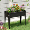 Lucktree Metal Raised Garden Bed with Legs(24”x11”x18”)