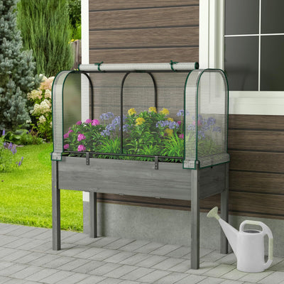 Lucktree Raised Garden Bed with Cover