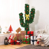 Lucktree Pre-Lit Artificial Cactus Christmas Tree with LED Lights and Ball Ornaments - LucktreeUS