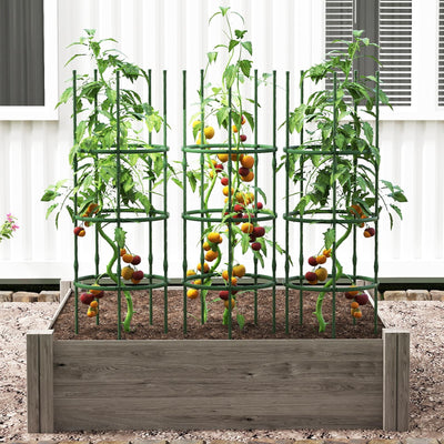 Lucktree 2 in 1 Round Trellis for Climbing Flower Vegetable Fruit
