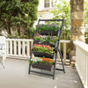 Lucktree 2 Pcs 4.1FT Vertical Raised Garden Bed, 4-Tier Elevated Planter Box