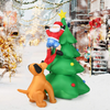 Lucktree Inflatable Christmas Tree, Inflatable Santa Claus Climbing Tree