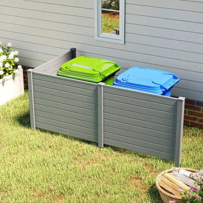 Lucktree No-Dig Air Conditioner Fence with Metal Stakes 48''W x 36''H