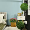 16in Artificial Boxwood Topiary Ball Set of 2 Realistic Faux Plants Decoration Ball