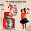 Lucktree 5 Ft Halloween Inflatable Clown, Blow up Circus Clown Box