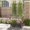 Lucktree Raised Garden Bed with Tomato Cages, 67” Adjustable Height