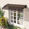 Lucktree 30" x 39" Window Awning with Hollow Sheet for Rain Snow Sunlight Protection