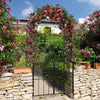 Lucktree Garden Arbor Trellis with Door