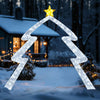 Lucktree 8.8 Feet Christmas Tree-shaped Archway with Top Star
