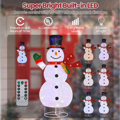 Lucktree 6 FT Lighted Christmas Snowman