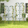 Lucktree Garden Trellis, Tall Galvanized Steel Trellis for Climbing Plants