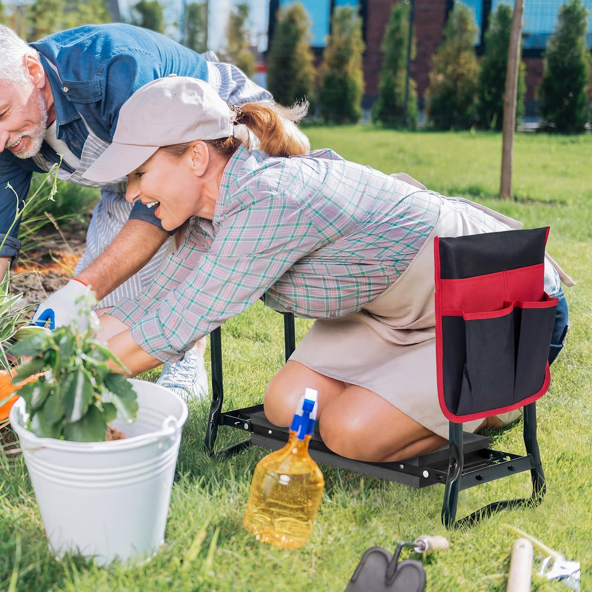 Lucktree Garden Kneeler & Seat Folding Gardening Stool