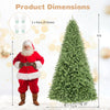 10/7.5/6.5/6/9/4.5/4 FT Artificial Christmas Tree w/ Easy-Setup Hinges, Unlit