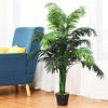 Lucktree 3.5 Feet Tall Potted Artificial Palm Tree for Indoor Outdoor