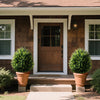 Lucktree 2 Pack Faux Cedar Bushes with Ground Spike Sun-Protective Fake Shrub Plants
