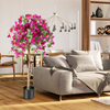 Lucktree 4.5FT Bougainvillea Artificial Tree, Fake Potted Plant w/ 312 Flowers - LucktreeUS