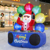 Lucktree 6Ft Inflatable DJ Santa, Inflatable Christmas Decoration