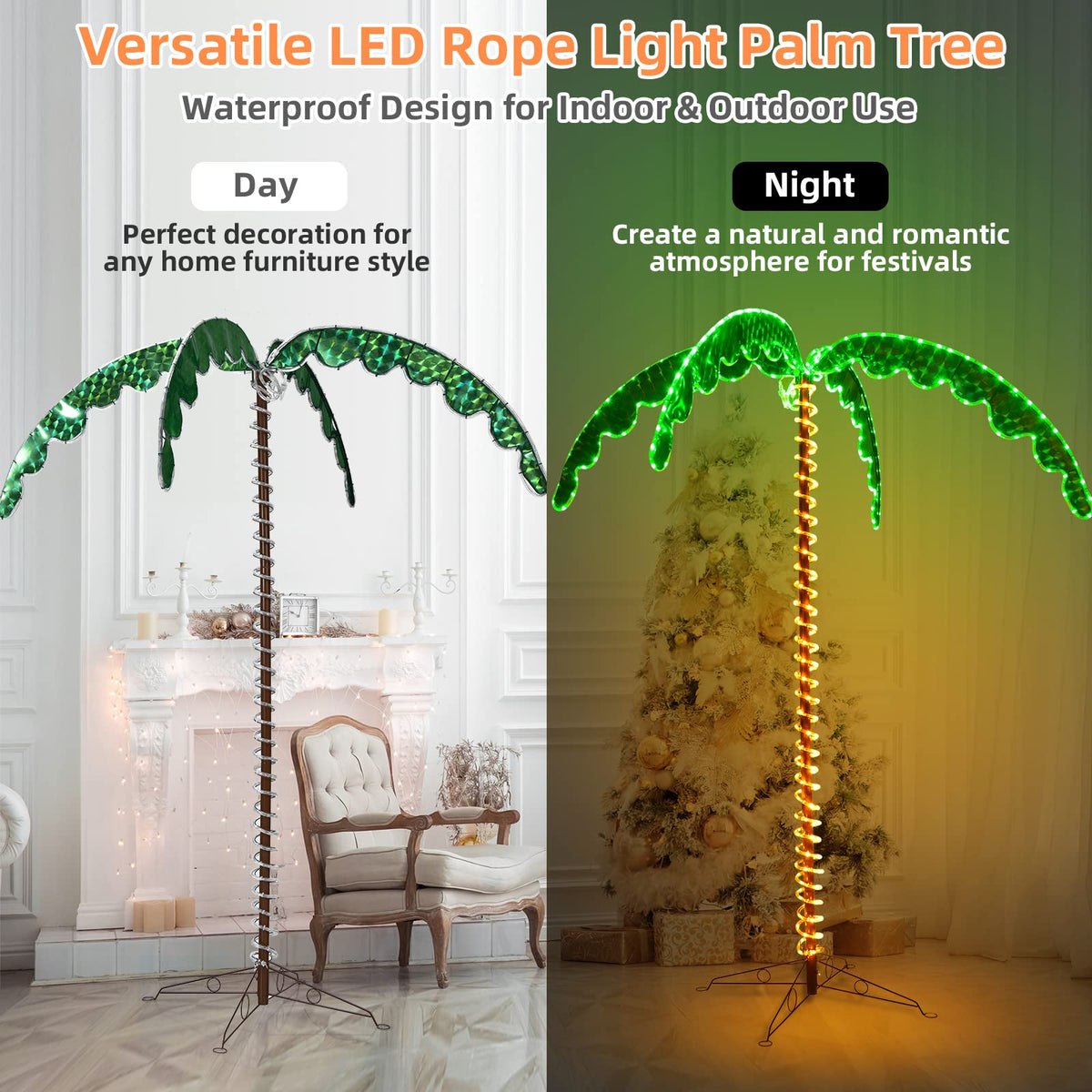 Lighted Palm Trees for Outside Patio - LucktreeUS