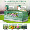 Lucktree 69”x36”x28” Raised Garden Bed with Cover, 16.5 Cu.Ft Galvanized Steel Planter Box Kit