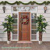 Lucktree 6.3 ft Tall Fake Tropical Plant with 45 + 3 Adjustable Leaves 3 Real Barks & Moss (2 Pack)