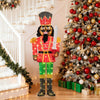 Lucktree 5 FT Lighted Christmas Nutcracker with Glitter Sword