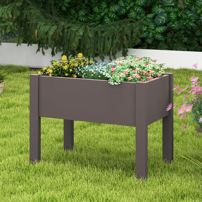 Lucktree Raised Garden Bed with Legs, Self-Watering Planter Box with Water Level Indicator