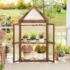 Lucktree Garden Cold Frame Mini Greenhouse Storage Shelves