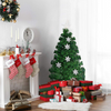 Artificial Pre-Lit Christmas Tree Fiber Optic Tree with Metal Stand, Xmas Tree for Holiday Decor - LucktreeUS